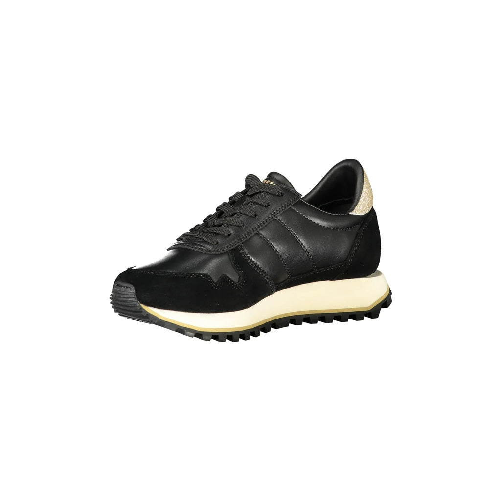 BLAUER Sneakers Donna Nere con Lacci e Dettagli in Oro