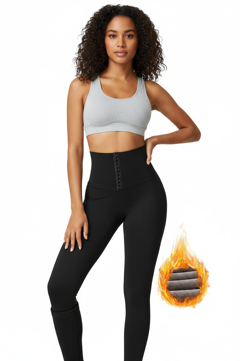 Leggings felpati donna sport gym