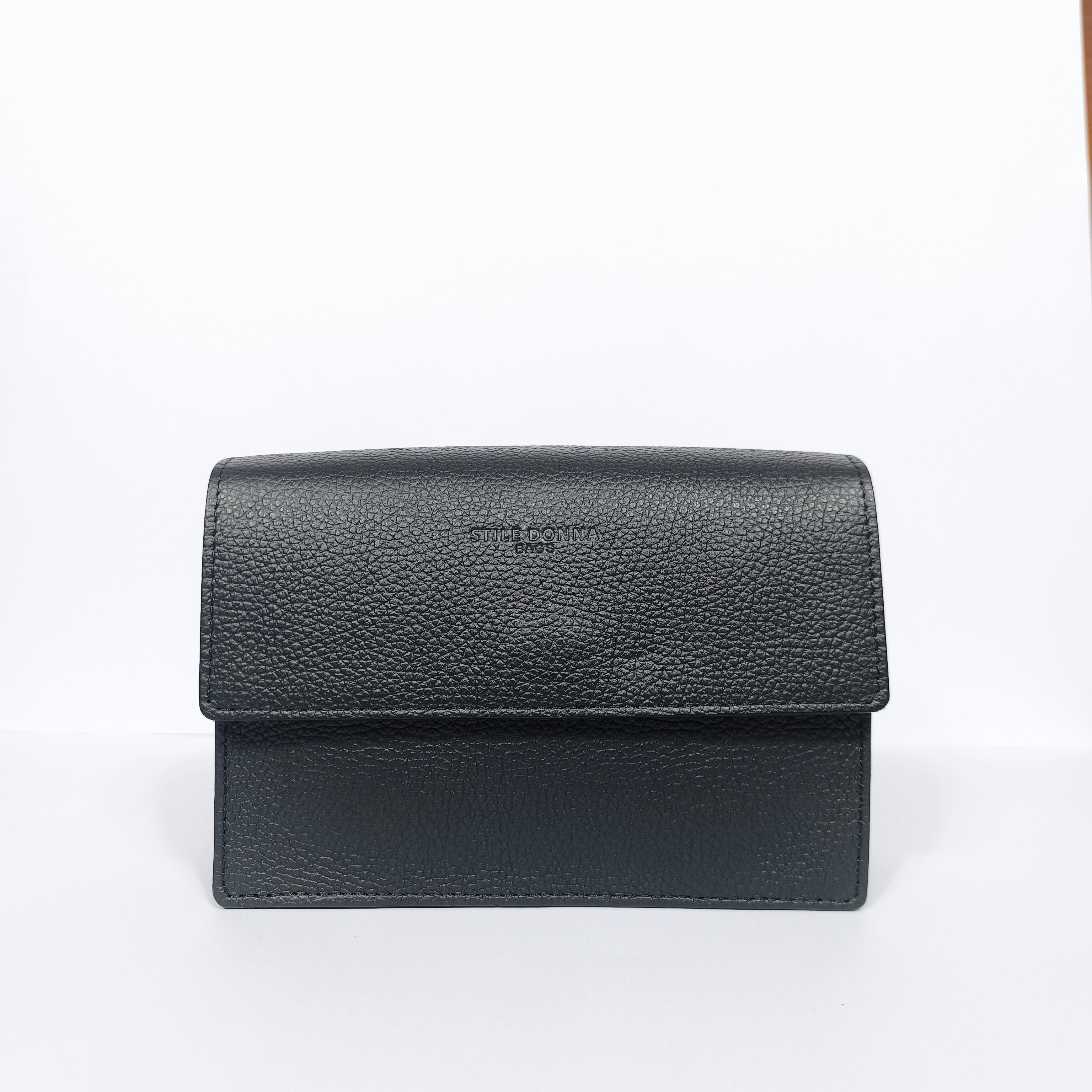 Luxe Crossbody Borsa A Tracolla In Vera Pelle Donna Con Chiusura Magnetica E Cerniera
