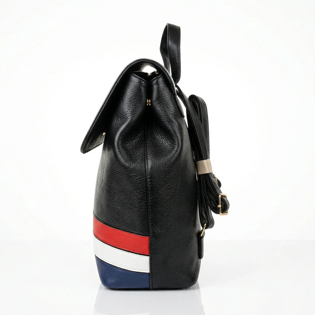 Disney Zaino In Pelle PU Tricolore Con Motivo Mickey Mouse Ideale Per Uso Quotidiano