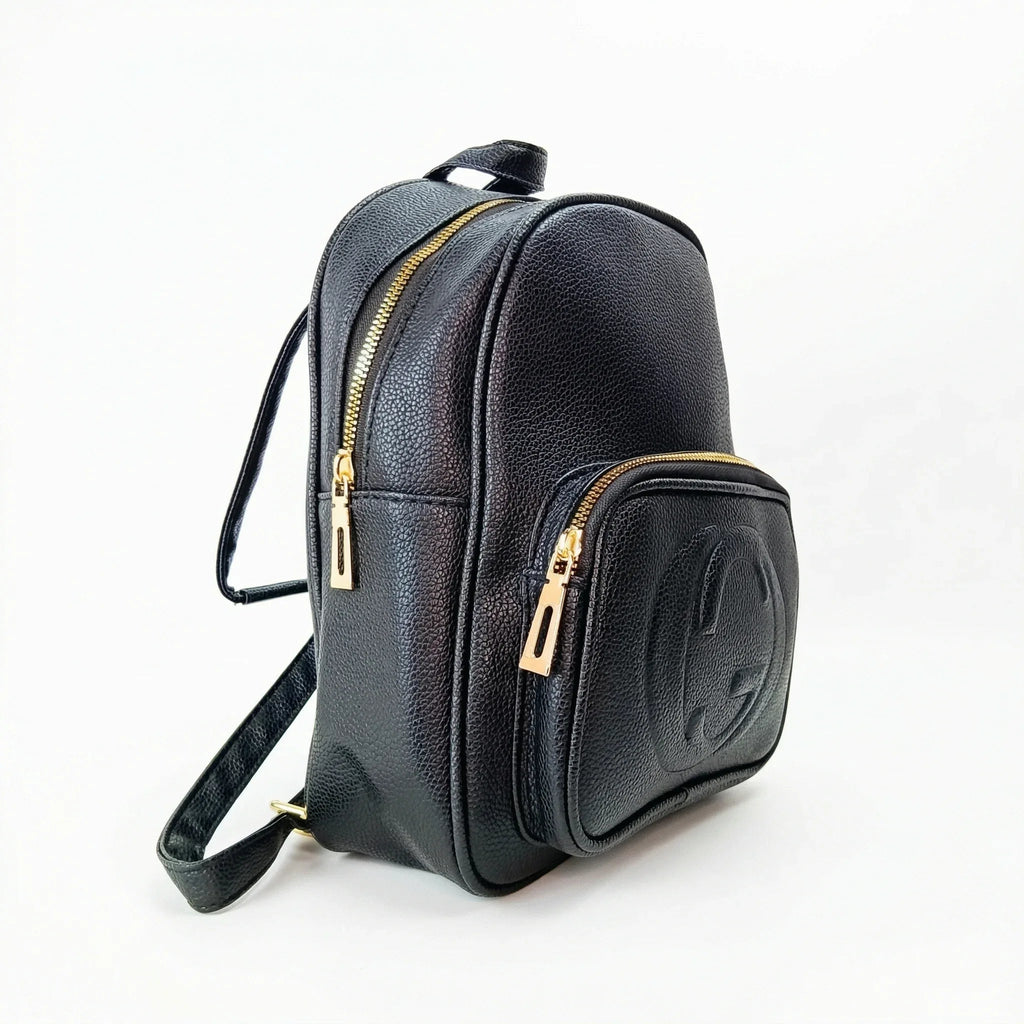 Zaino Pelle PU Nero MS-2417