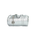 Borsa a Cilindro con Doppio Manico in EcoPelle Resistente, Design Architettonico Compatto