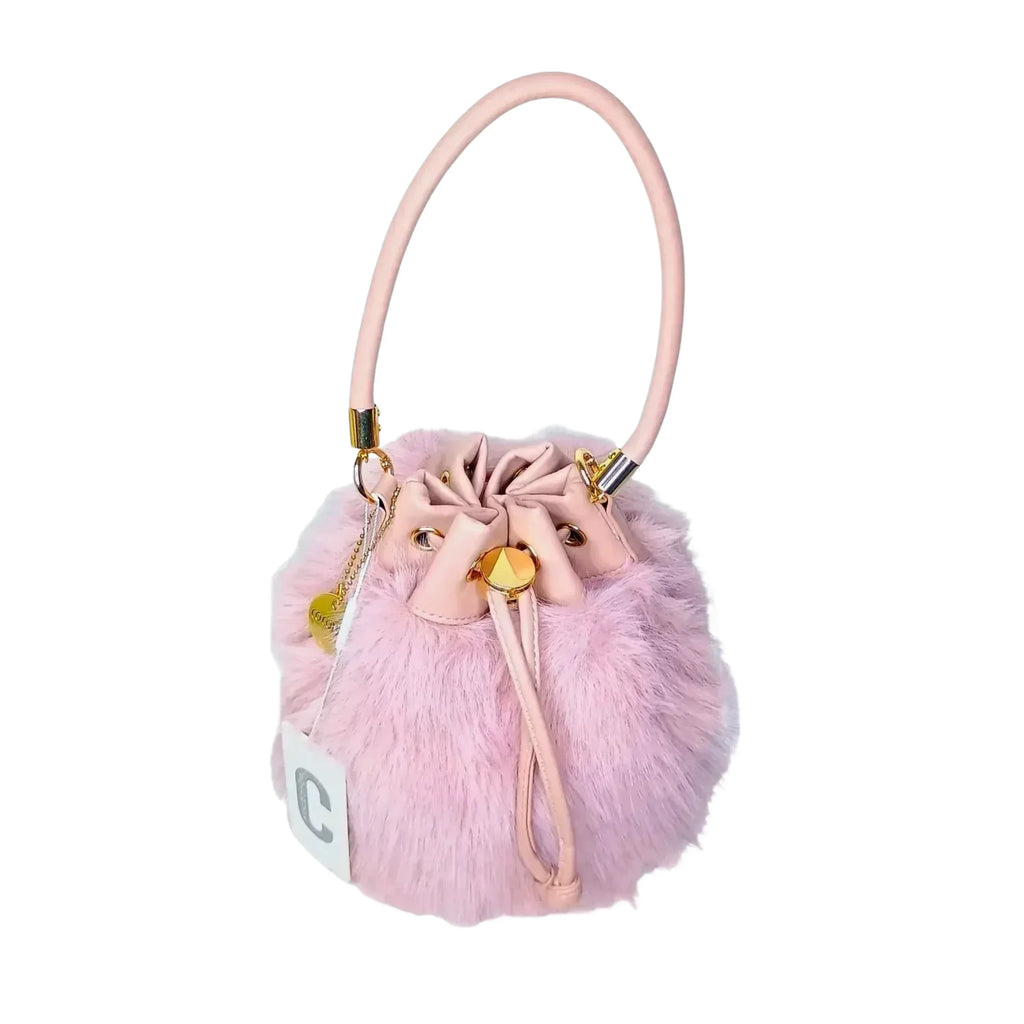 Coconuda Borsa A Secchiello In Pelliccia Sintetica Al 100 Modello MS1519 Stile Contemporaneo