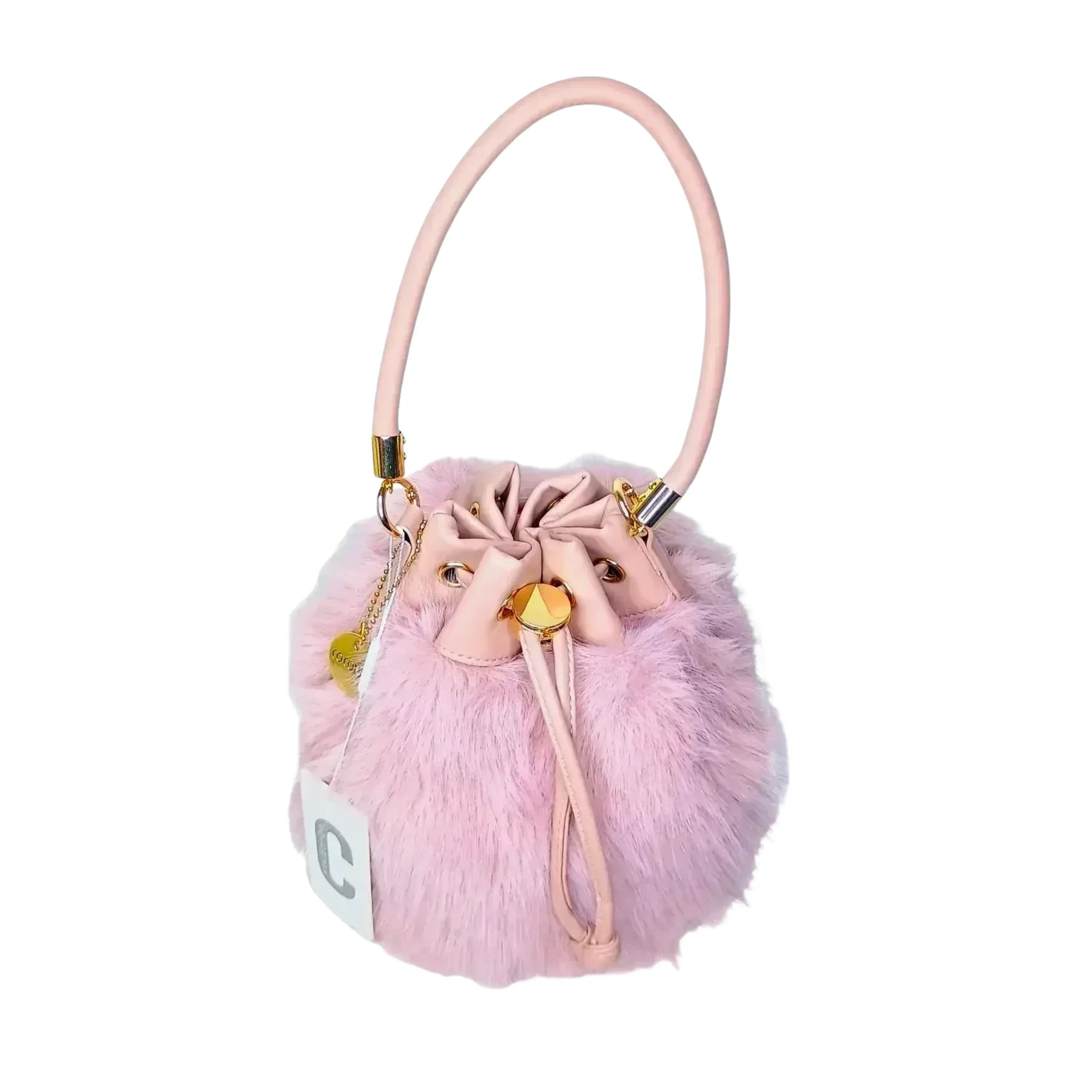 Coconuda Borsa A Secchiello In Pelliccia Sintetica Al 100 Modello MS1519 Stile Contemporaneo