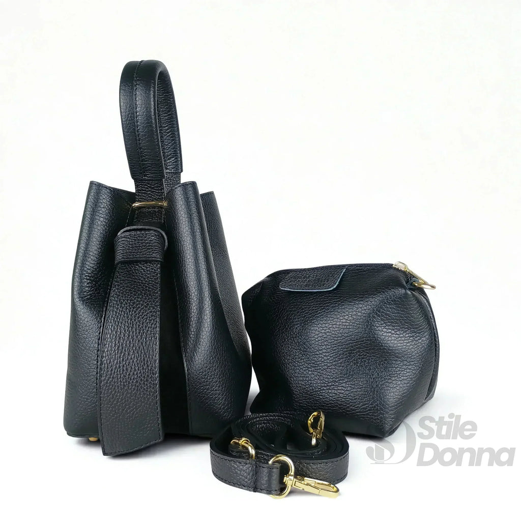 Borsa Secchiello Vera Pelle Quotidiana