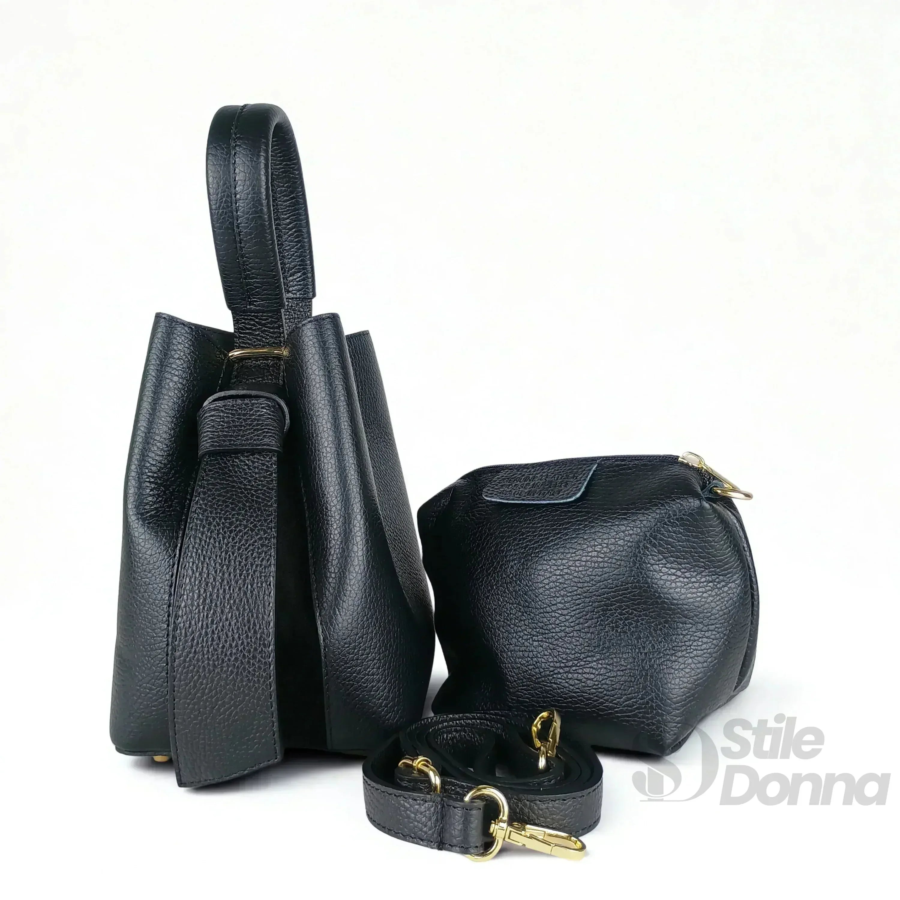 Borsa Secchiello Vera Pelle Quotidiana