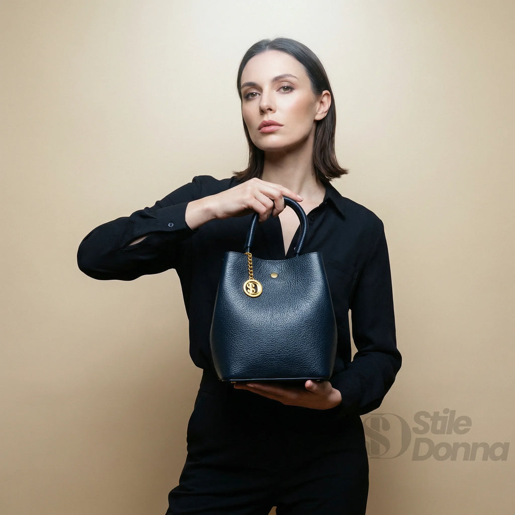 Borsa Secchiello Vera Pelle Quotidiana