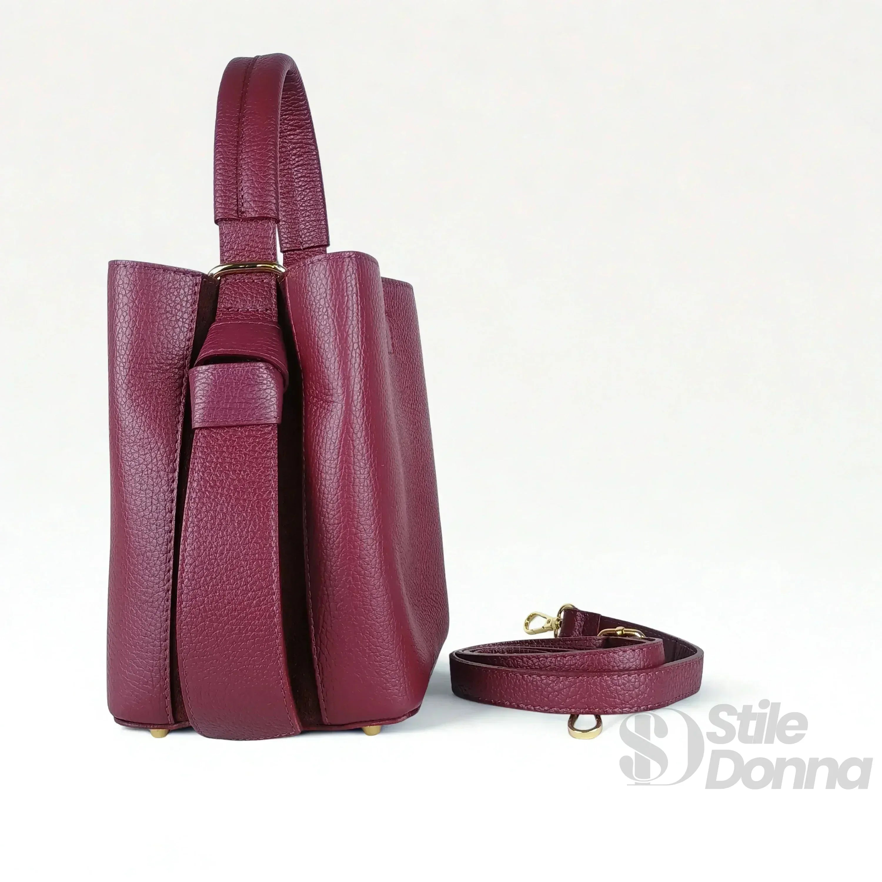 Borsa Secchiello Vera Pelle Quotidiana