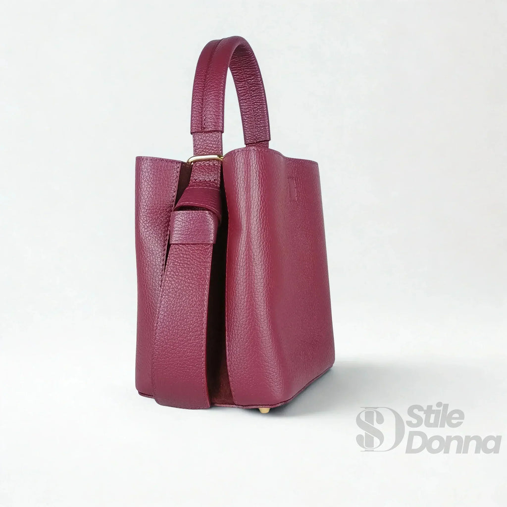 Borsa Secchiello Vera Pelle Quotidiana