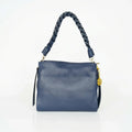 Amora Borsa a Spalla Classico in Pelle Blu