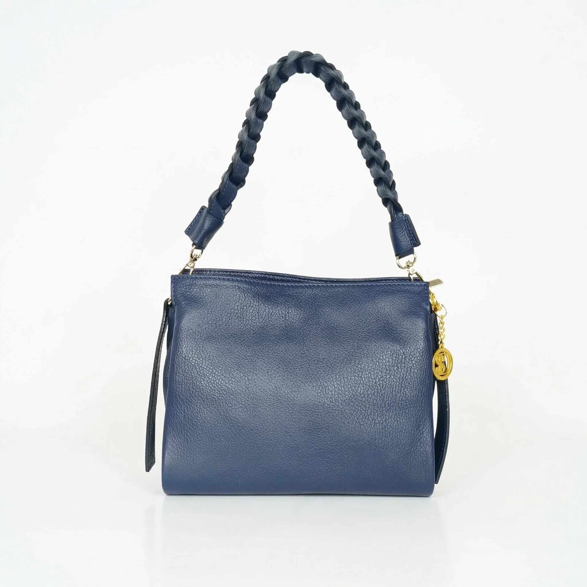 Amora Borsa a Spalla Classico in Pelle Blu