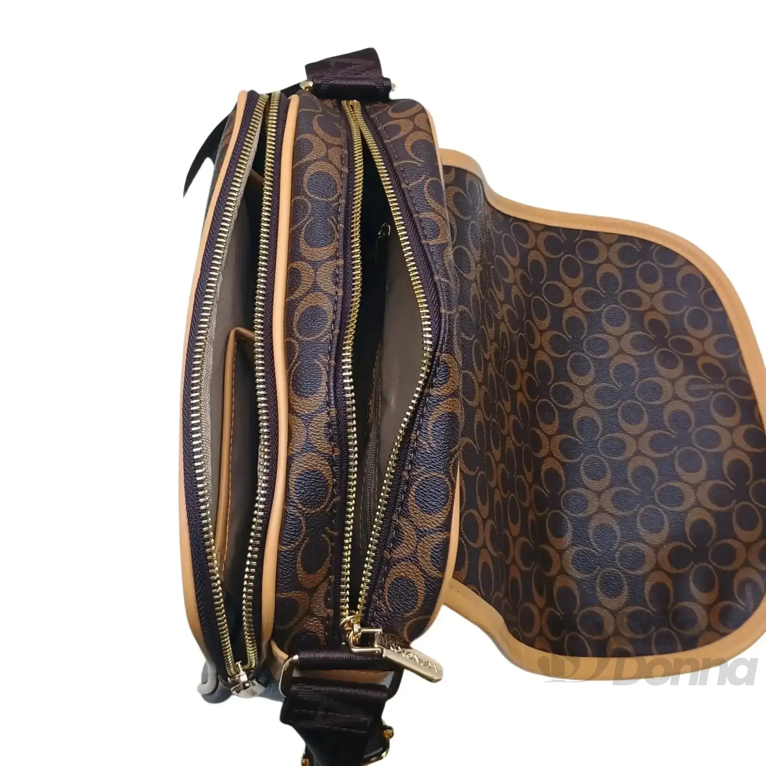 Coconuda Borsa A Tracolla MS 5490 Ecopelle Compatta Per Uso Quotidiano Con Patta Di Sicurezza Regolabile Altezza 20 Cm Larghezza 27 Cm