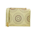 Borsa A Tracolla Da Donna In Ecopelle Con Catena, Elegante E Versatile, Altezza 17 Cm