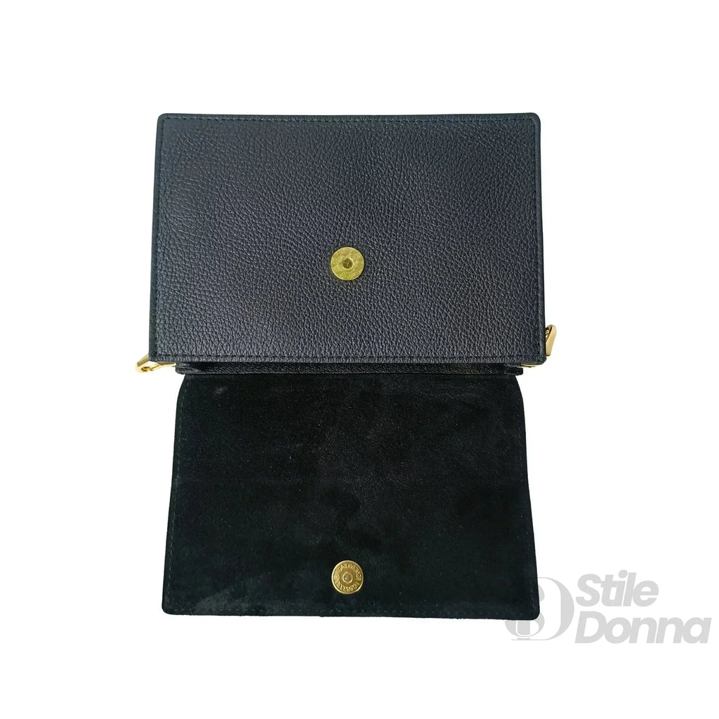 Luxe Crossbody Borsa A Tracolla In Vera Pelle Donna Con Chiusura Magnetica E Cerniera