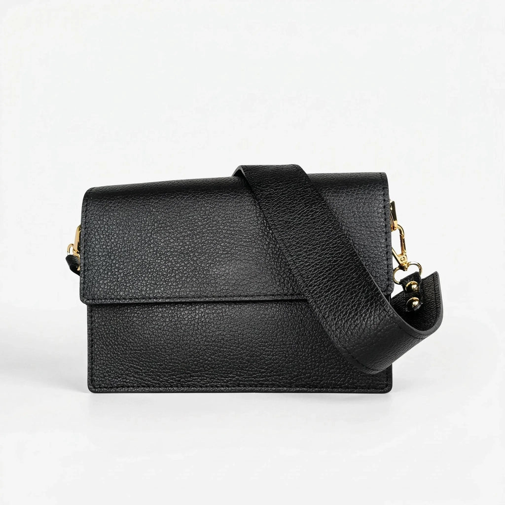 Luxe Crossbody Borsa A Tracolla In Vera Pelle Donna Con Chiusura Magnetica E Cerniera