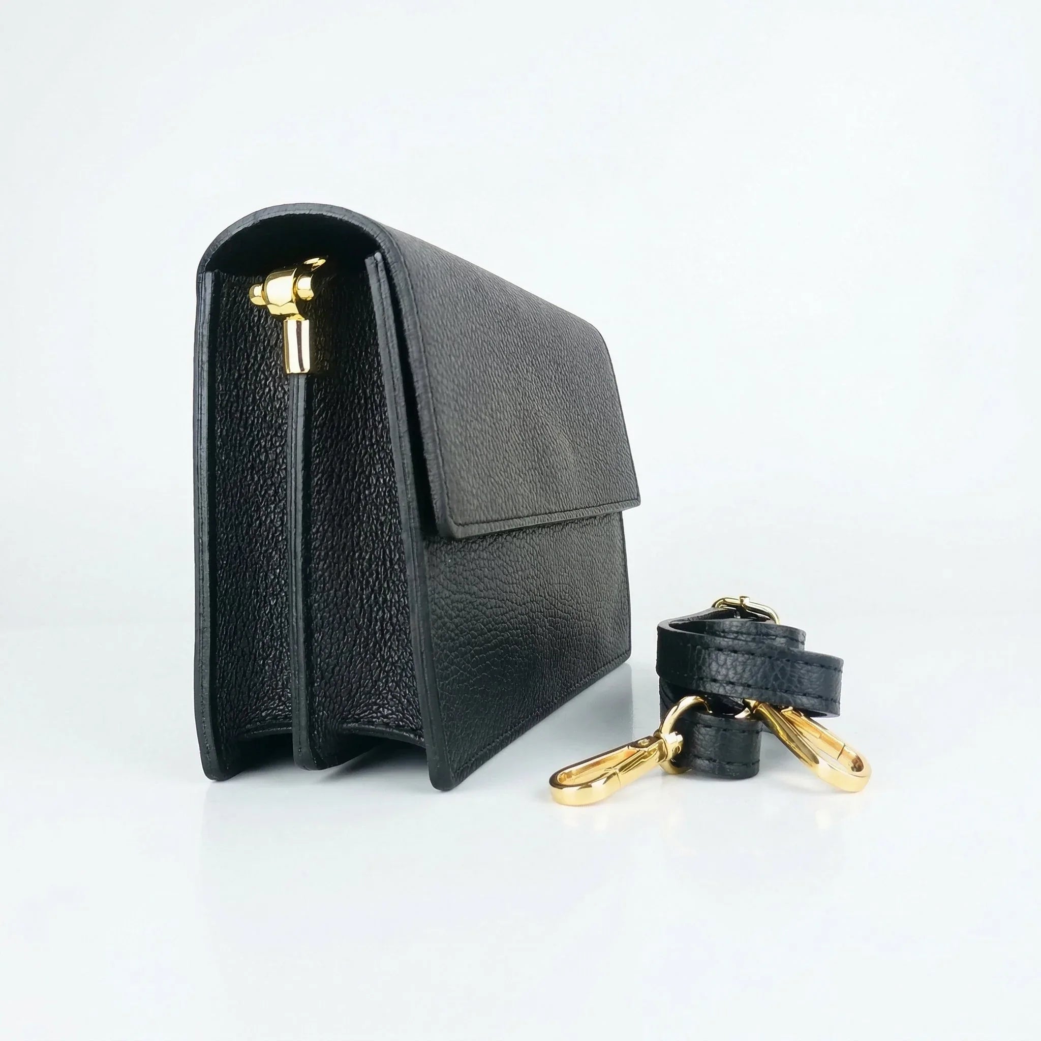 Luxe Crossbody Borsa A Tracolla In Vera Pelle Donna Con Chiusura Magnetica E Cerniera