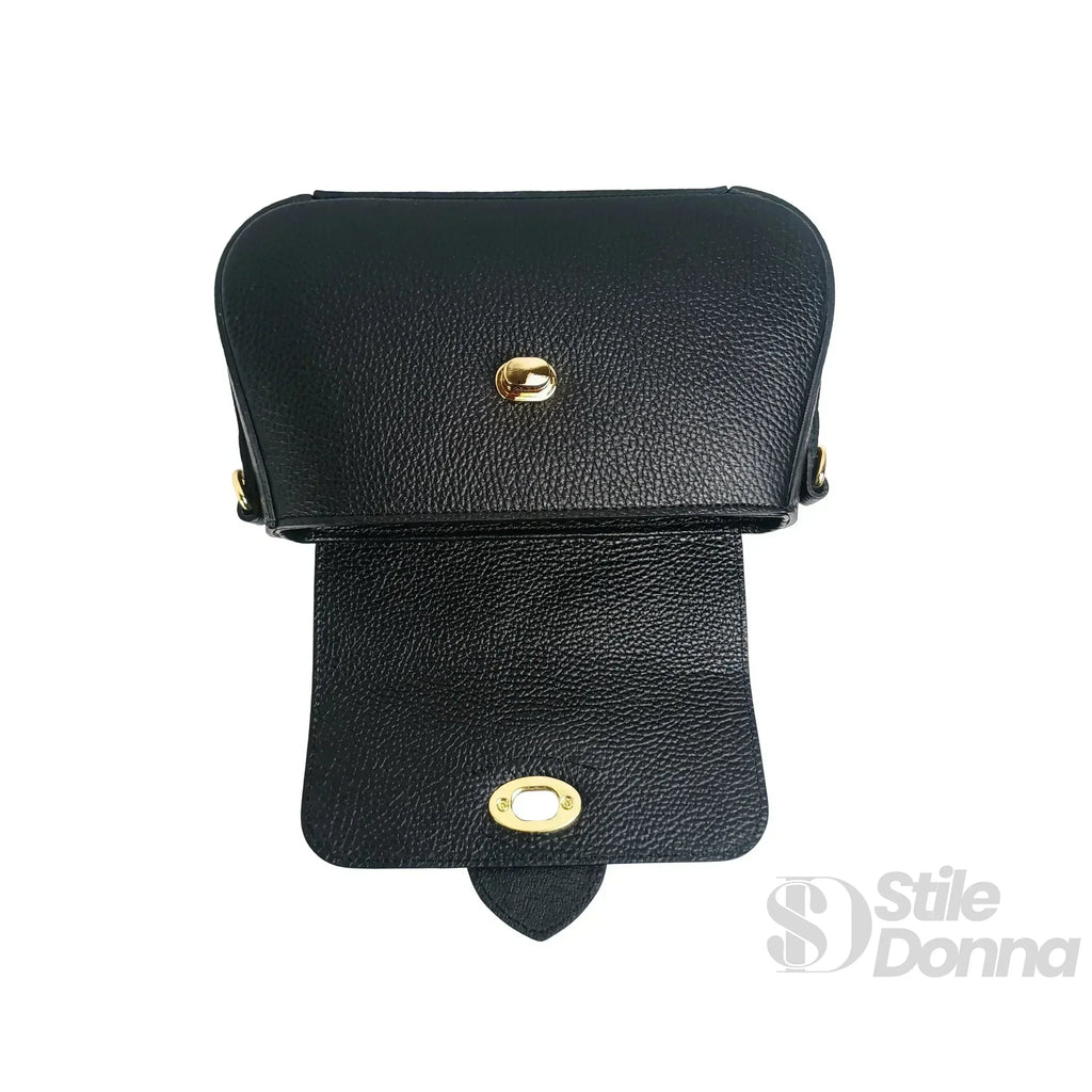 Borsa Bella Nova Crossbody in Vera Pelle e Camoscio