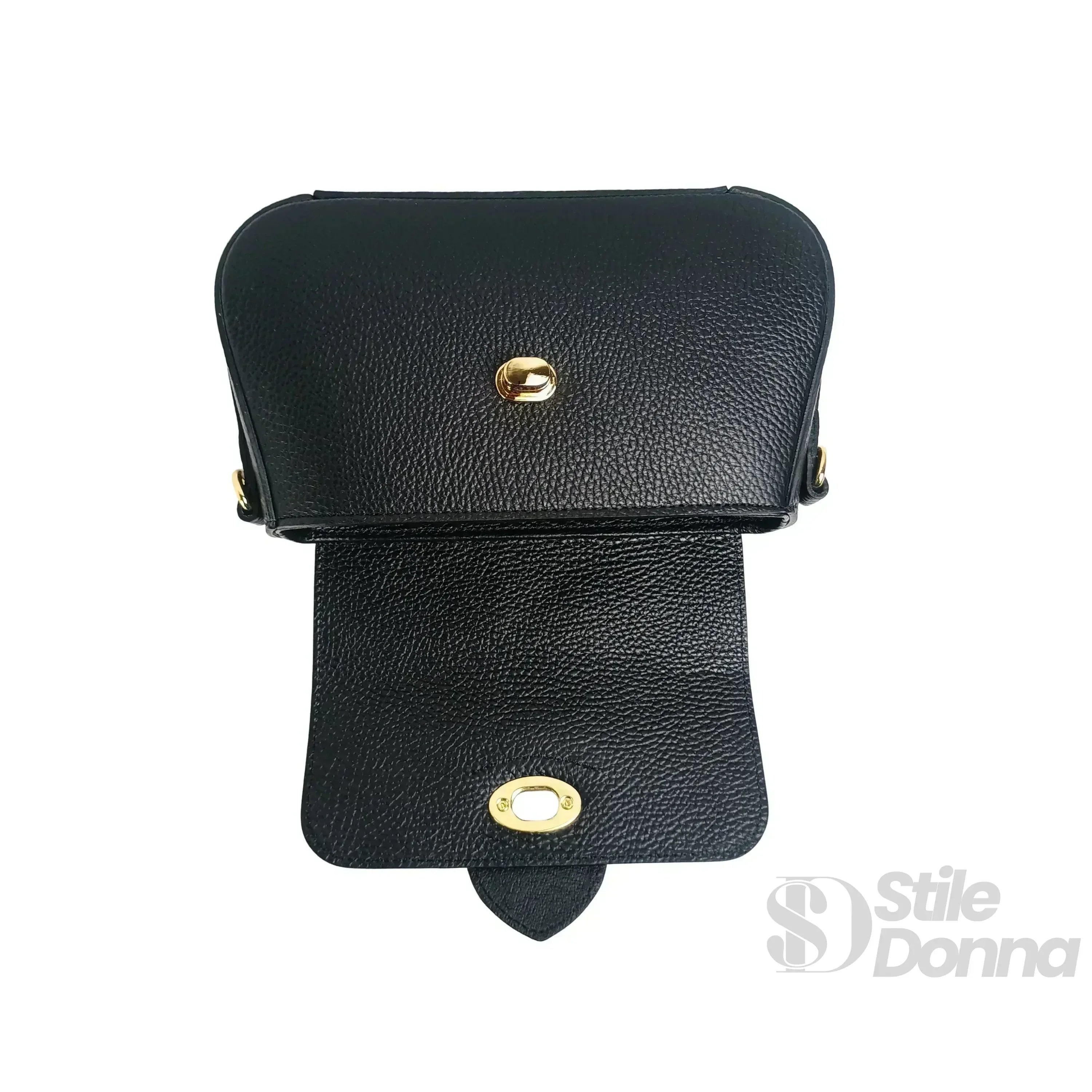 Borsa Bella Nova Crossbody in Vera Pelle e Camoscio