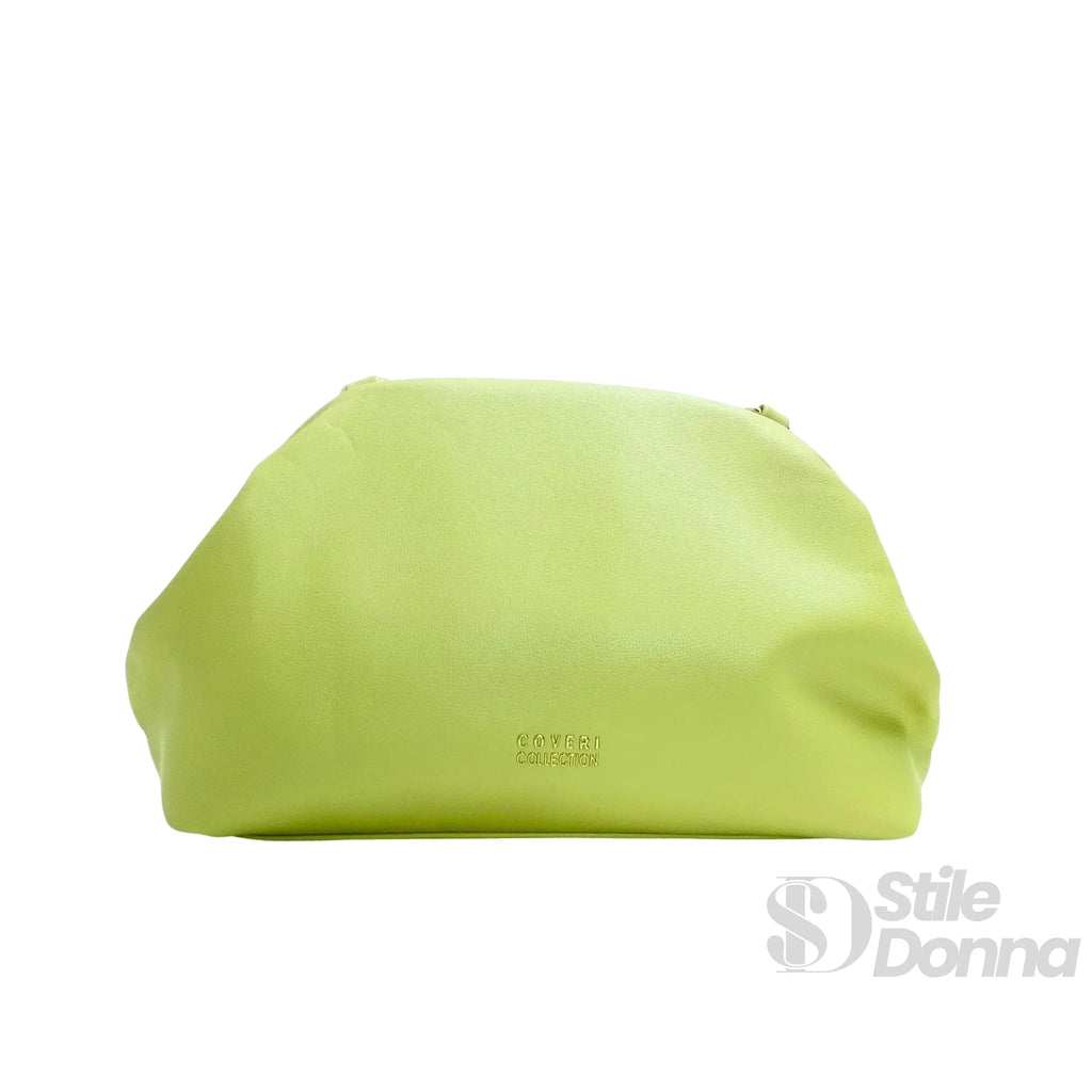 Borsa Clutch Enrico Coveri Verde Lime in Morbida