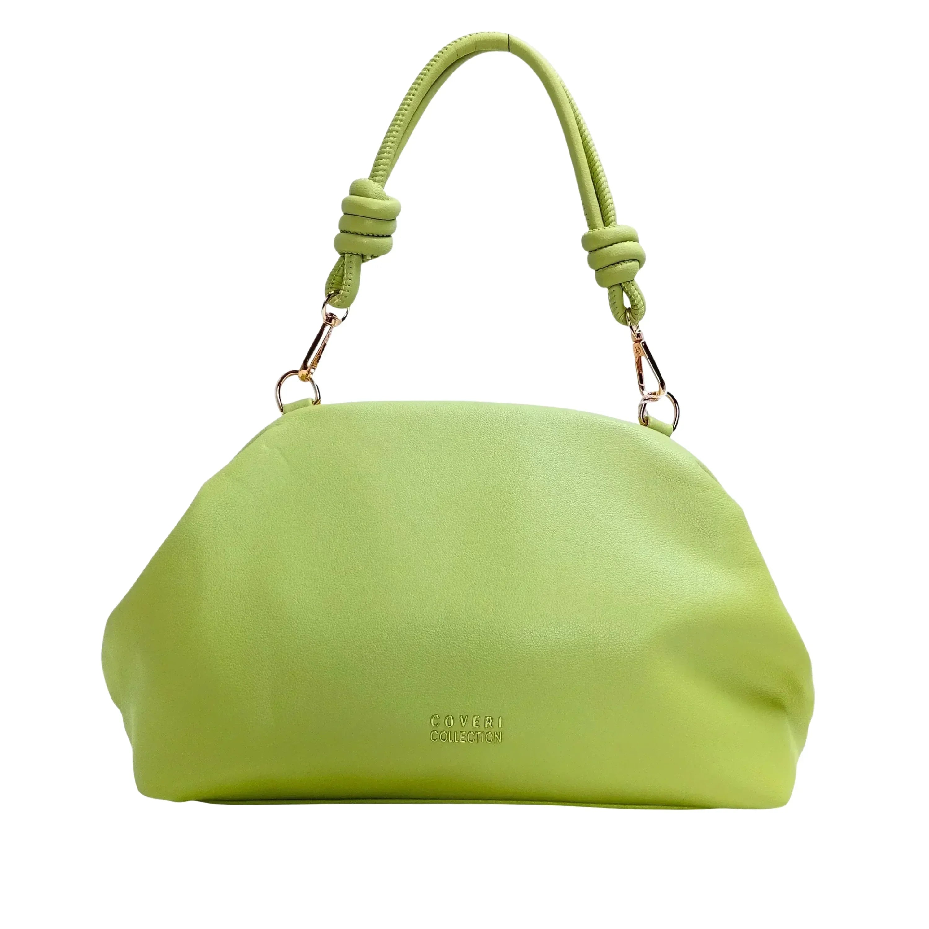 Borsa Clutch Enrico Coveri Verde Lime in Morbida