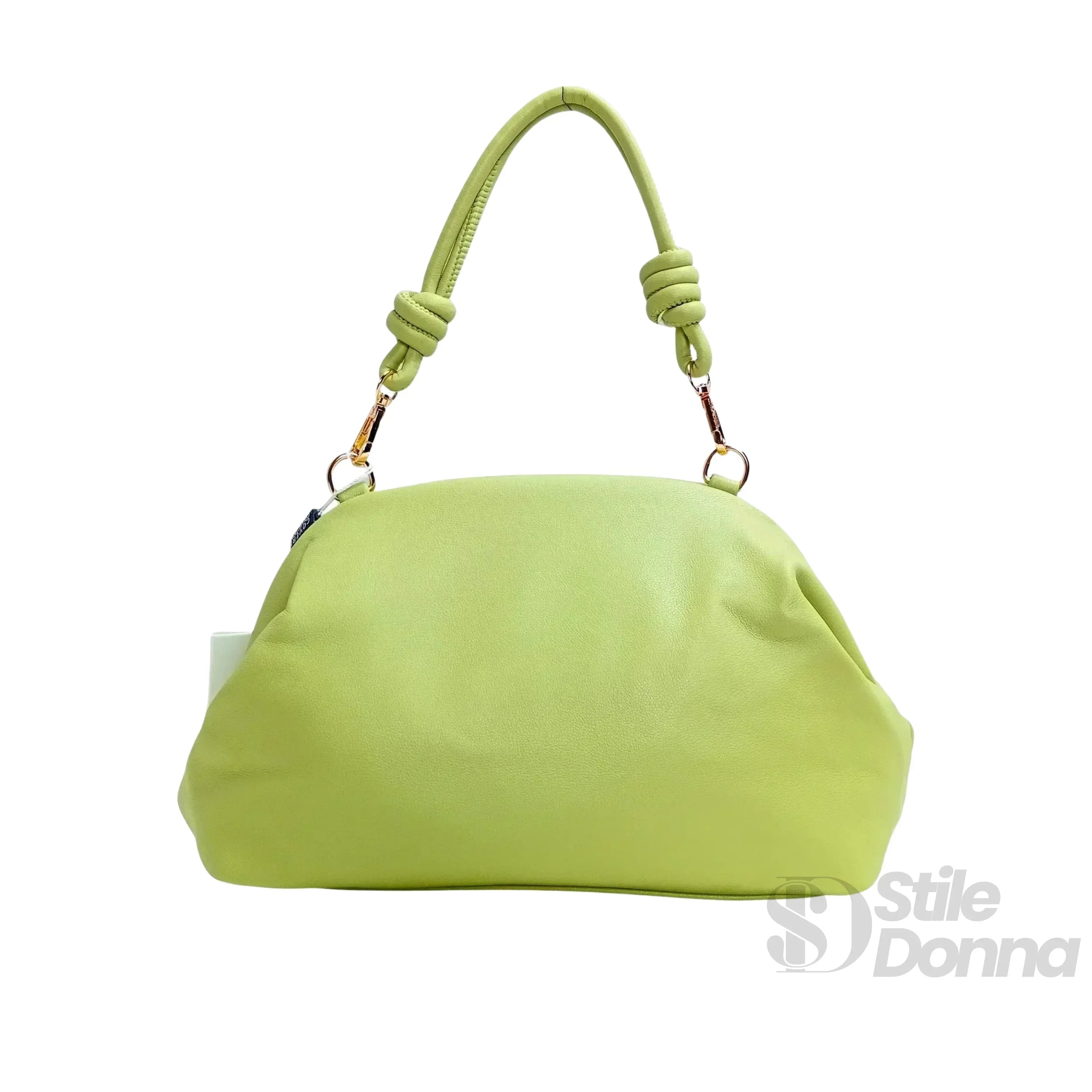 Borsa Clutch Enrico Coveri Verde Lime in Morbida