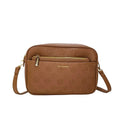 Borsa Crossbody in Pelle Marrone MS-3751