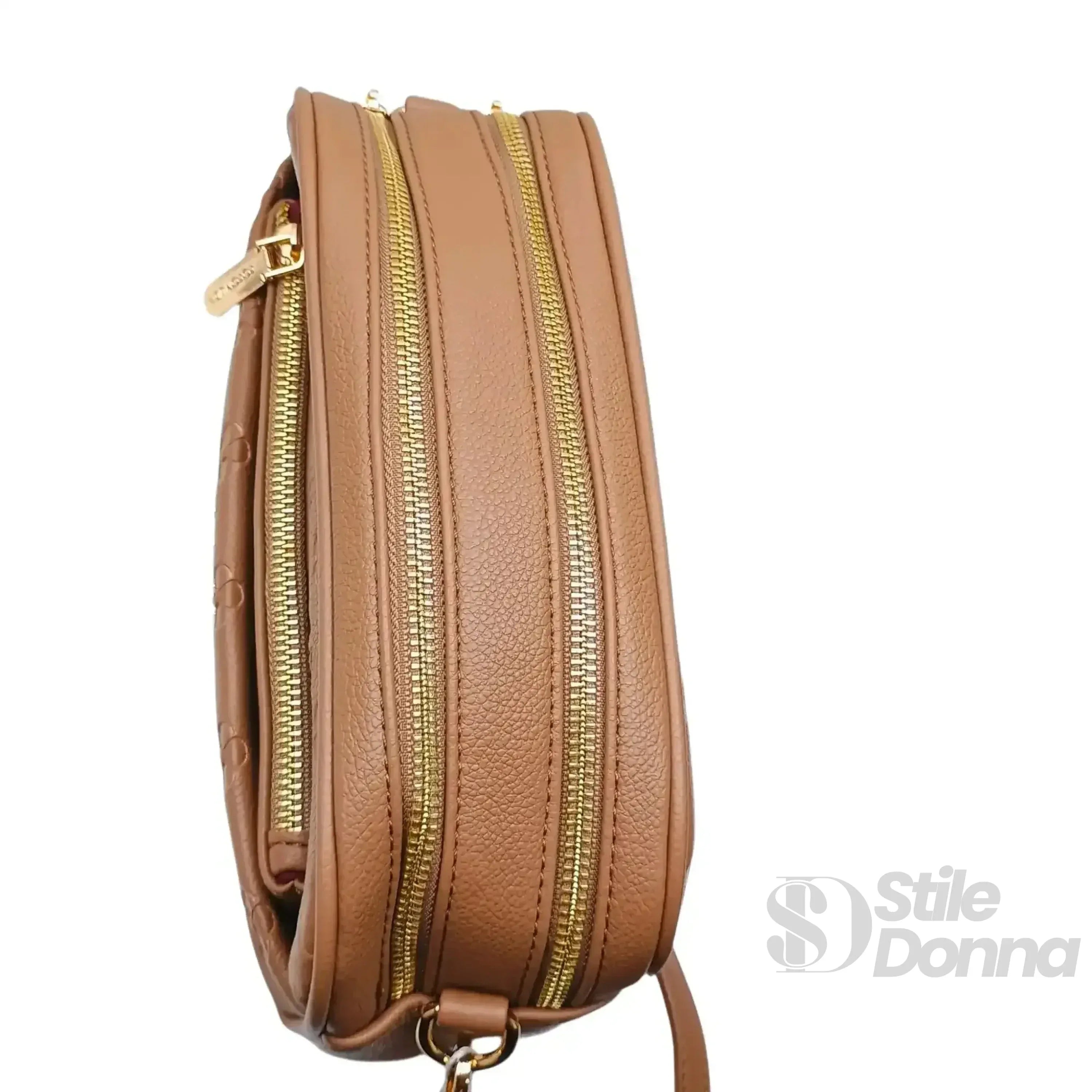 Borsa Crossbody in Pelle Marrone MS-3751