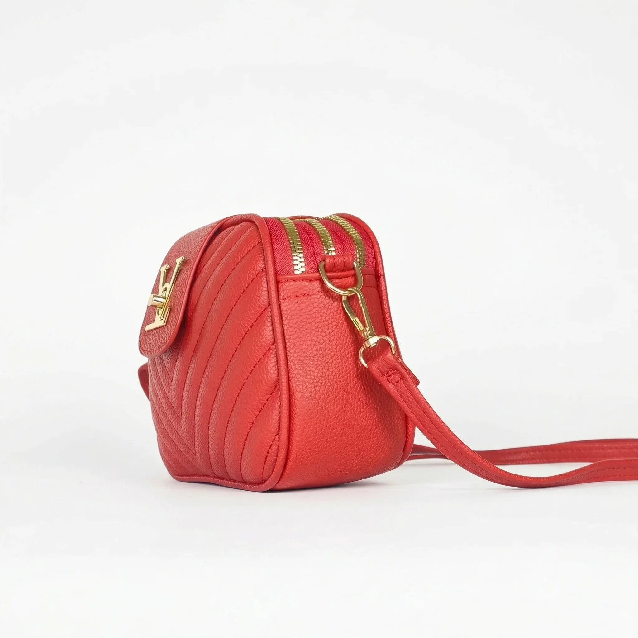 Borsa Crossbody in Pelle Trapuntata Rossa LV