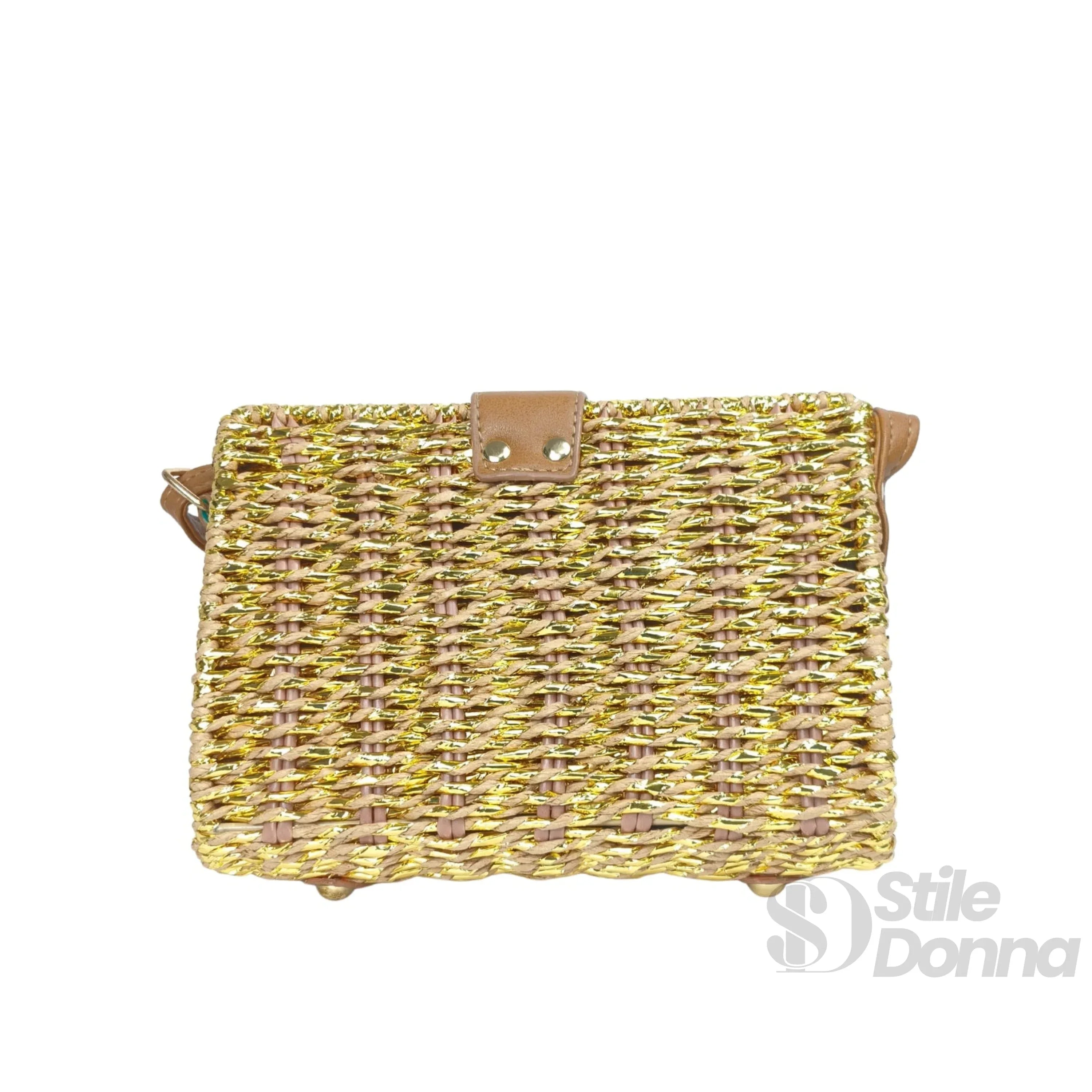 Borsa da Donna Intrecciata a Mano in Paglia