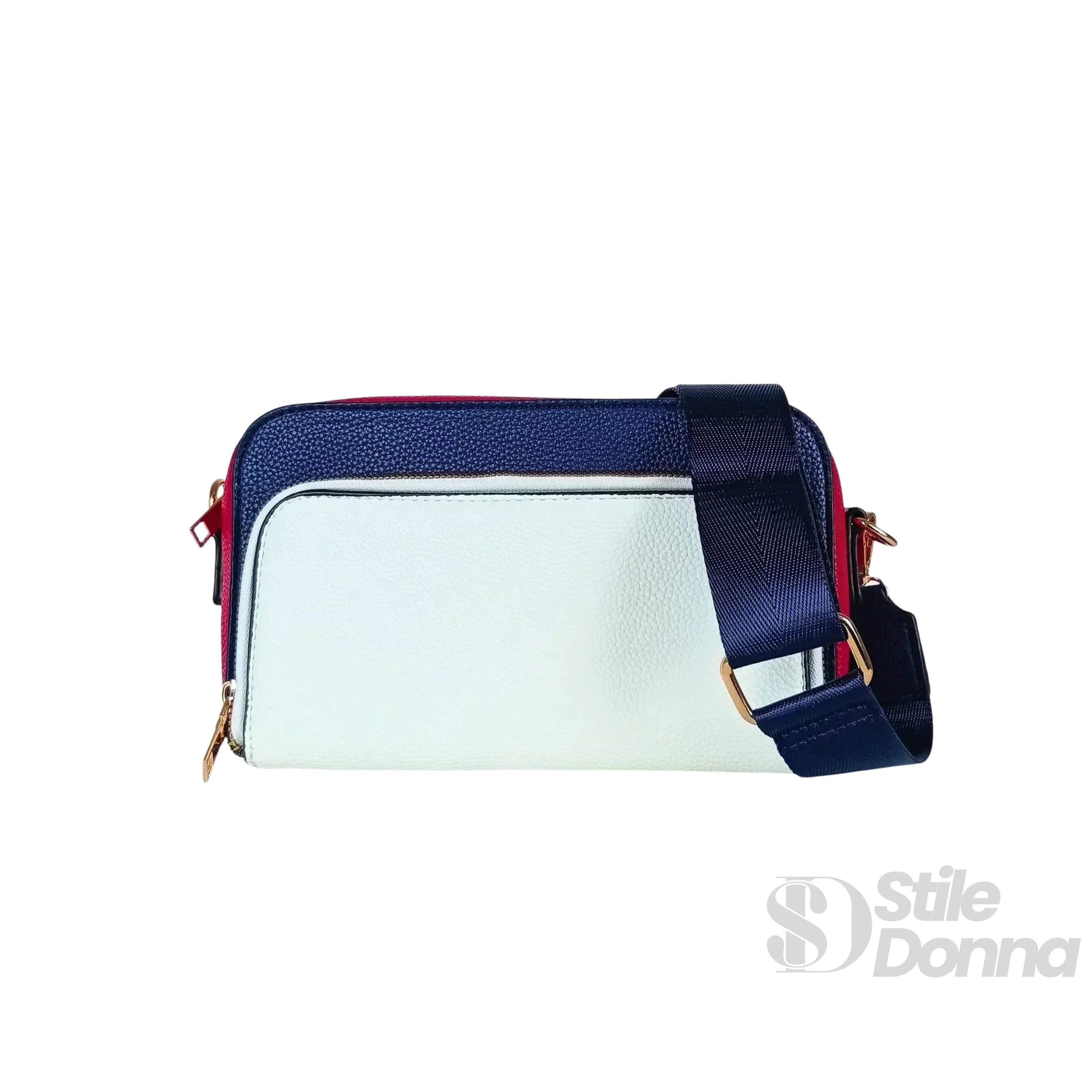 Borsa A Tracolla Donna Ecopelle Tricolore