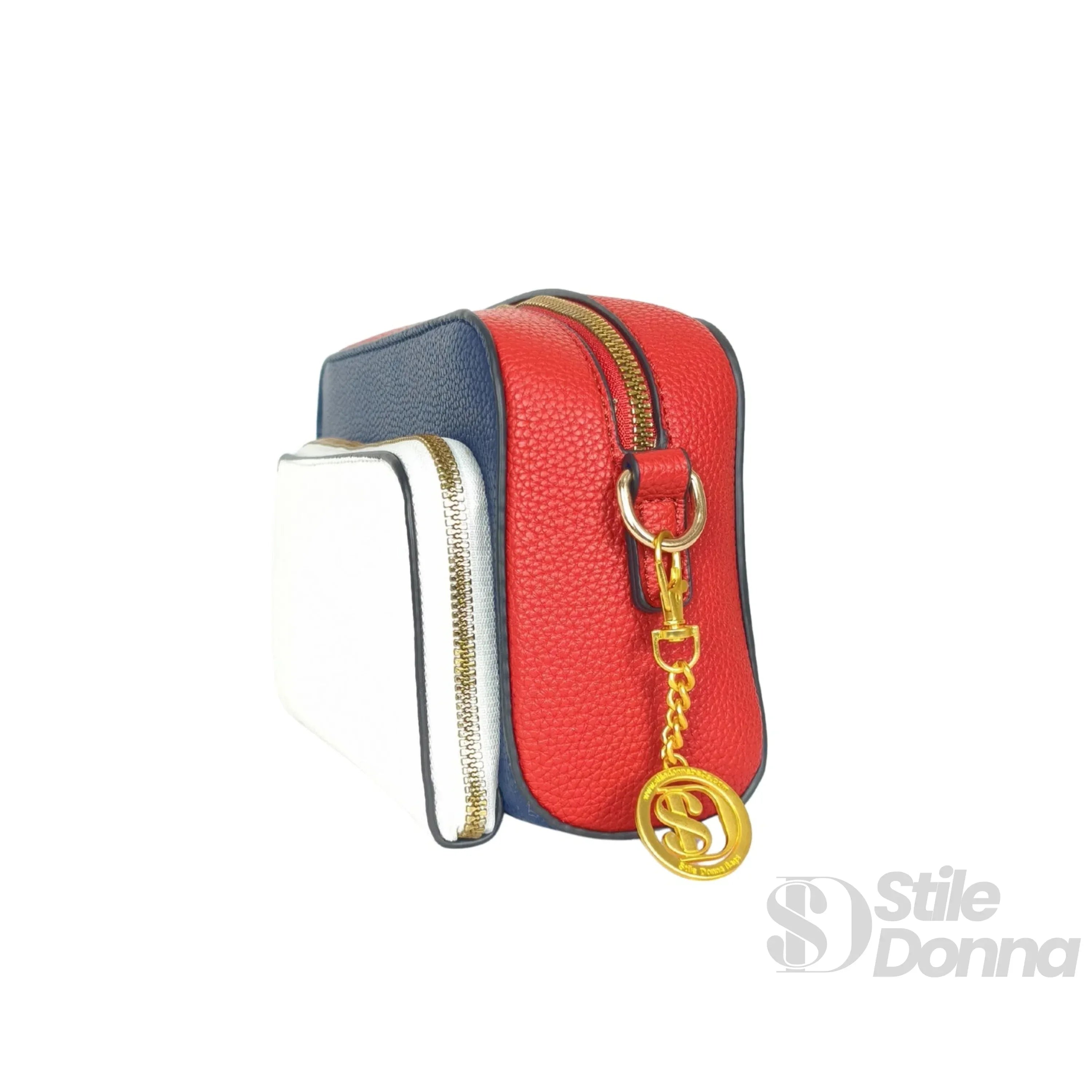 Borsa A Tracolla Donna Ecopelle Tricolore