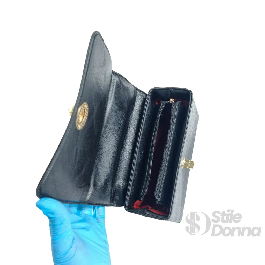 Borsa Da Donna In Pelle PU Con Tracolla Rimovibile Design Compatto E Versatile Può Essere Tracolla O Pochette