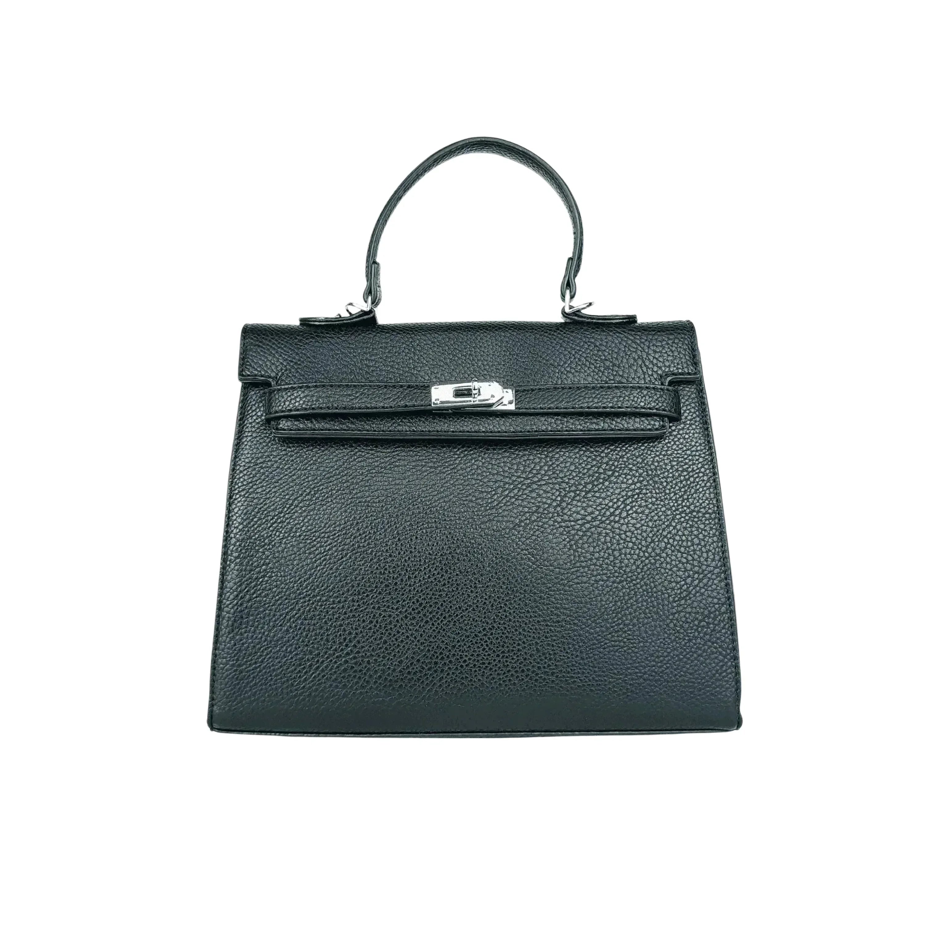 Borsa Gialla Con Dettagli In Metallo Argentato In Ecopelle Con Fodera In Microfibra