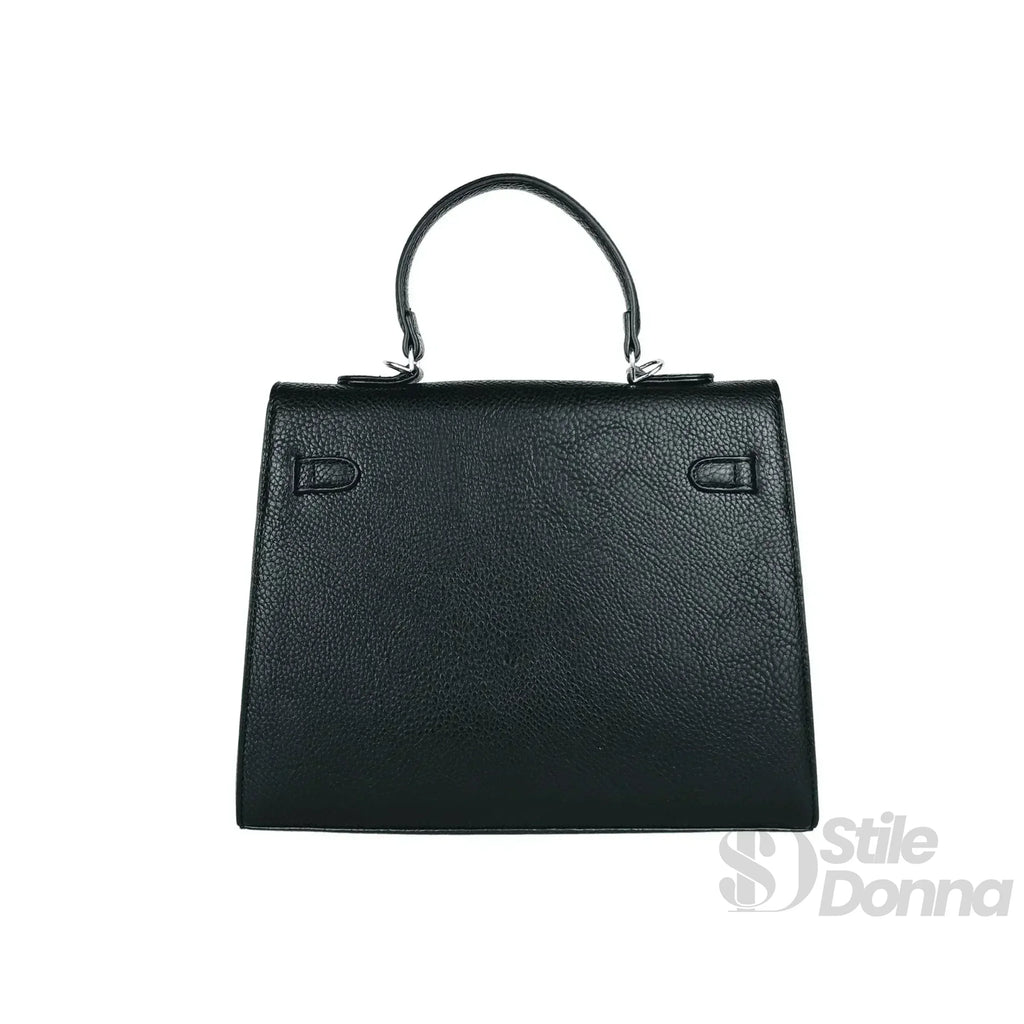 Borsa Gialla Con Dettagli In Metallo Argentato In Ecopelle Con Fodera In Microfibra