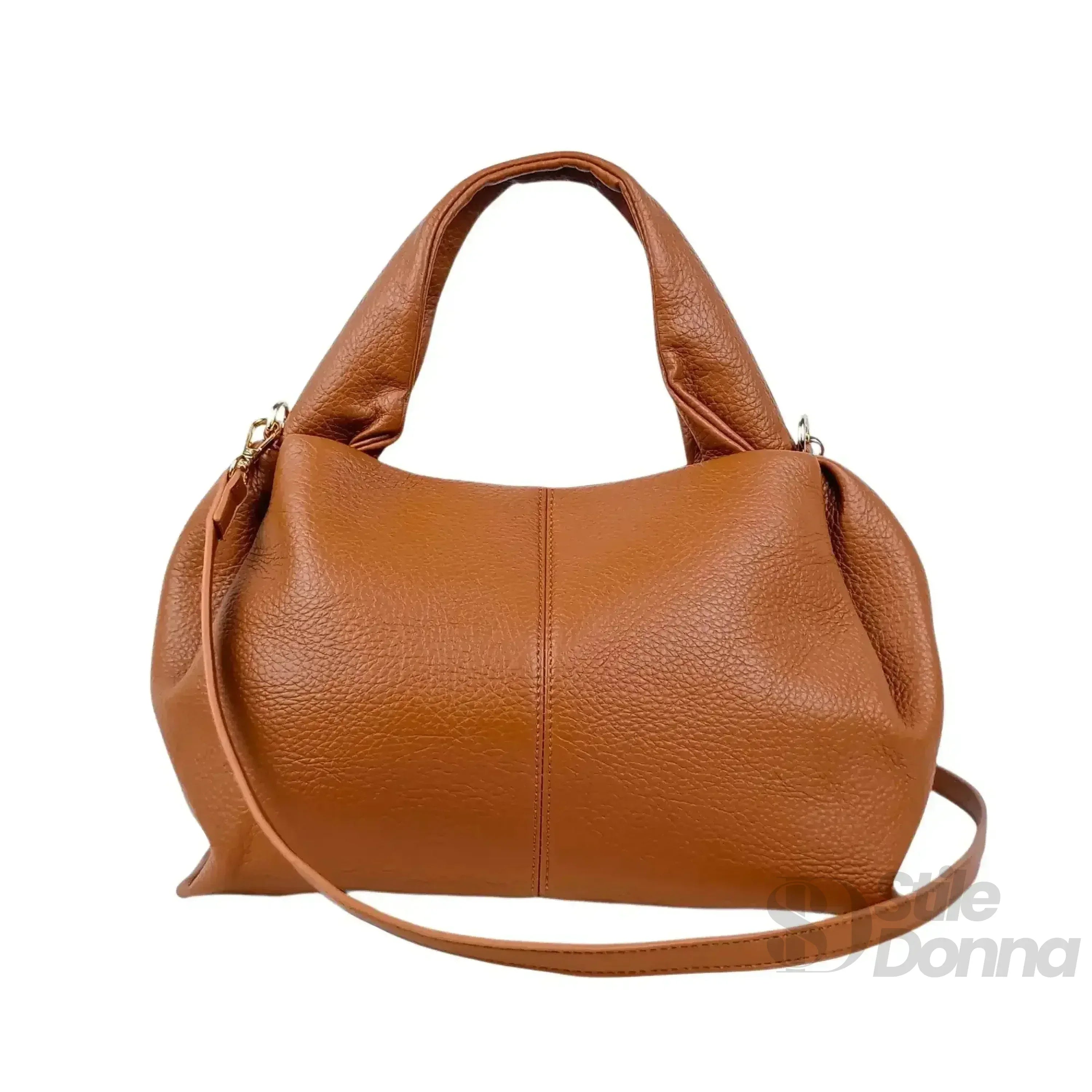 Coconuda Borsa Hobo Marrone Ecopelle Pebbled