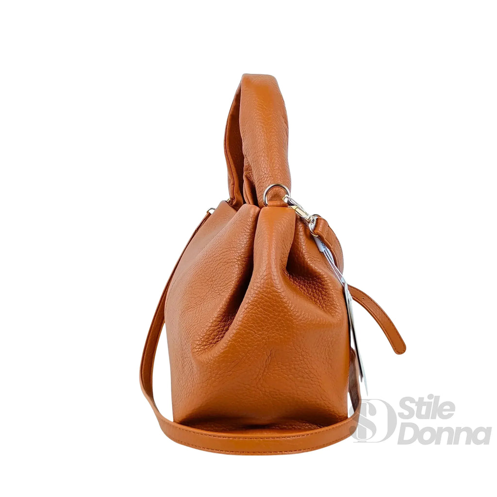 Coconuda Borsa Hobo Marrone Ecopelle Pebbled