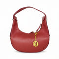 Elite Borsa Hobo Donna In Vera Pelle Con Fodera Tessuto Prodotta In Italia Modello Classico