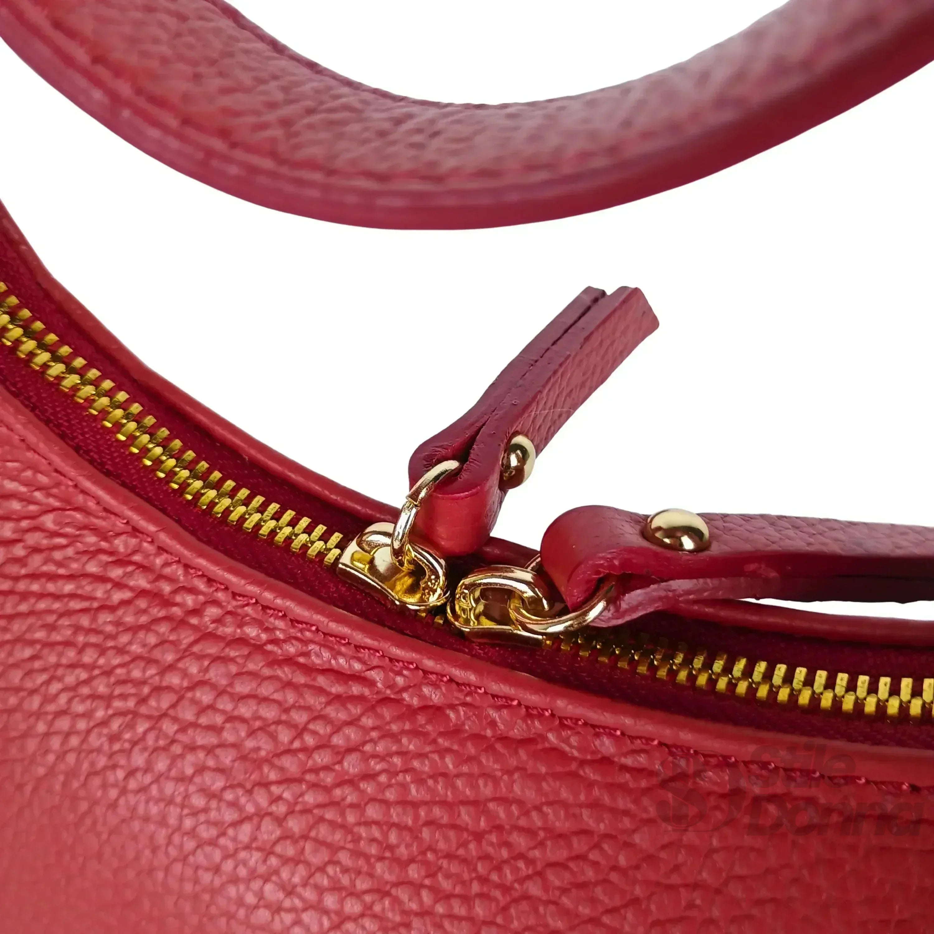 Elite Borsa Hobo Donna In Vera Pelle Con Fodera Tessuto Prodotta In Italia Modello Classico