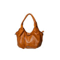 Borsa Hobo Shopping Bag Ecopelle Cuoio Con Fodera Interna In Tessuto Di Alta Qualità