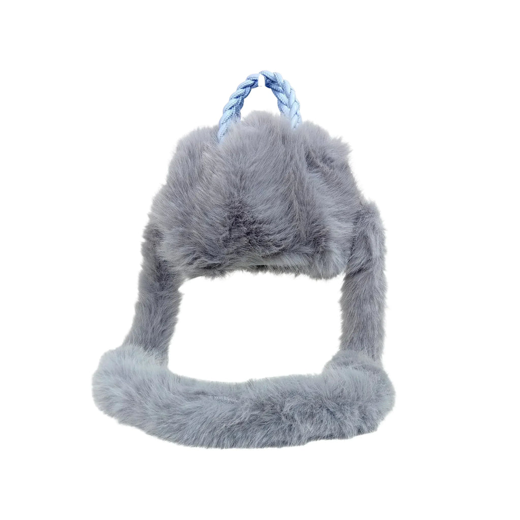 Borsa In Pelliccia Sintetica Con Manico E Chiusura A Cerniera, Altezza 16 Cm, Dimensioni Compatte