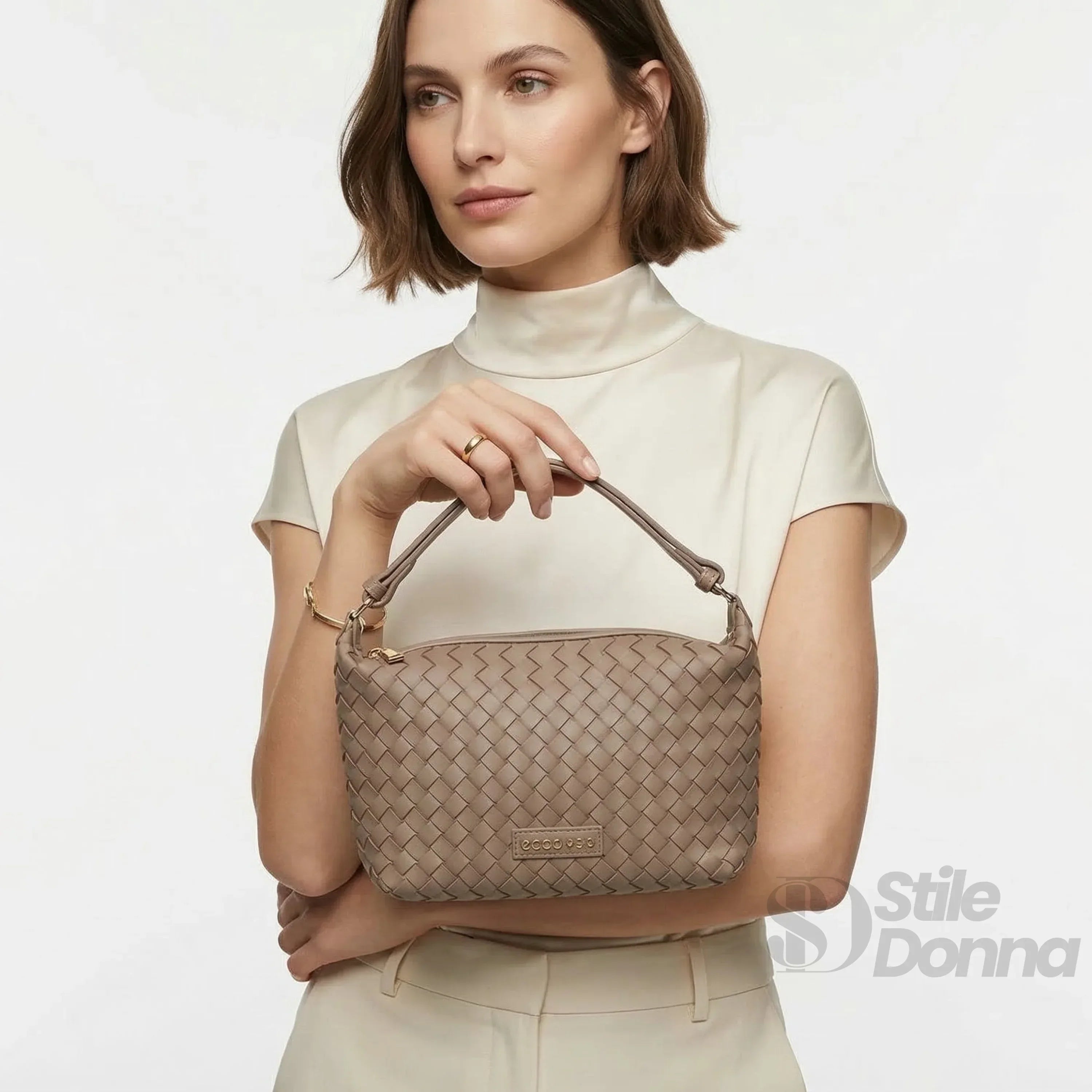 Coconuda Borsa Intrecciata Ecopelle Con Manico