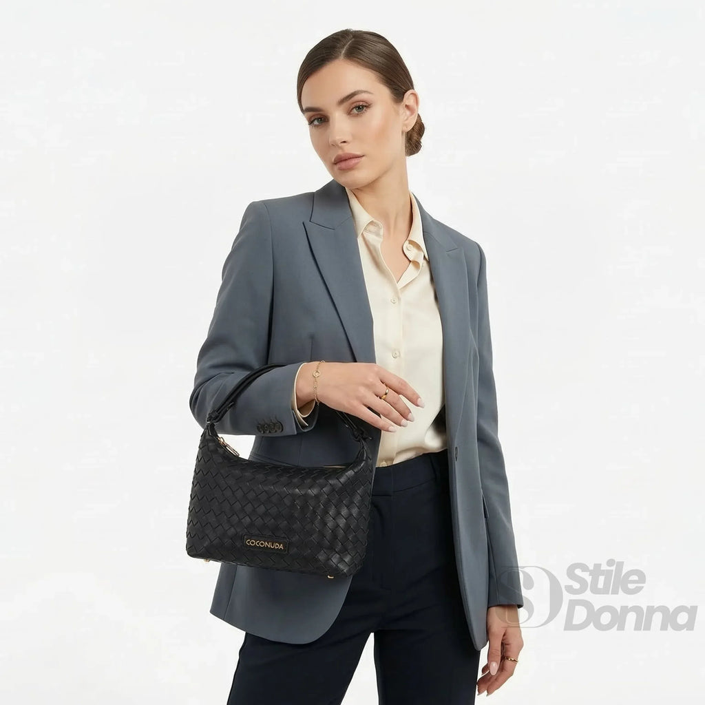 Coconuda Borsa Intrecciata Ecopelle Con Manico