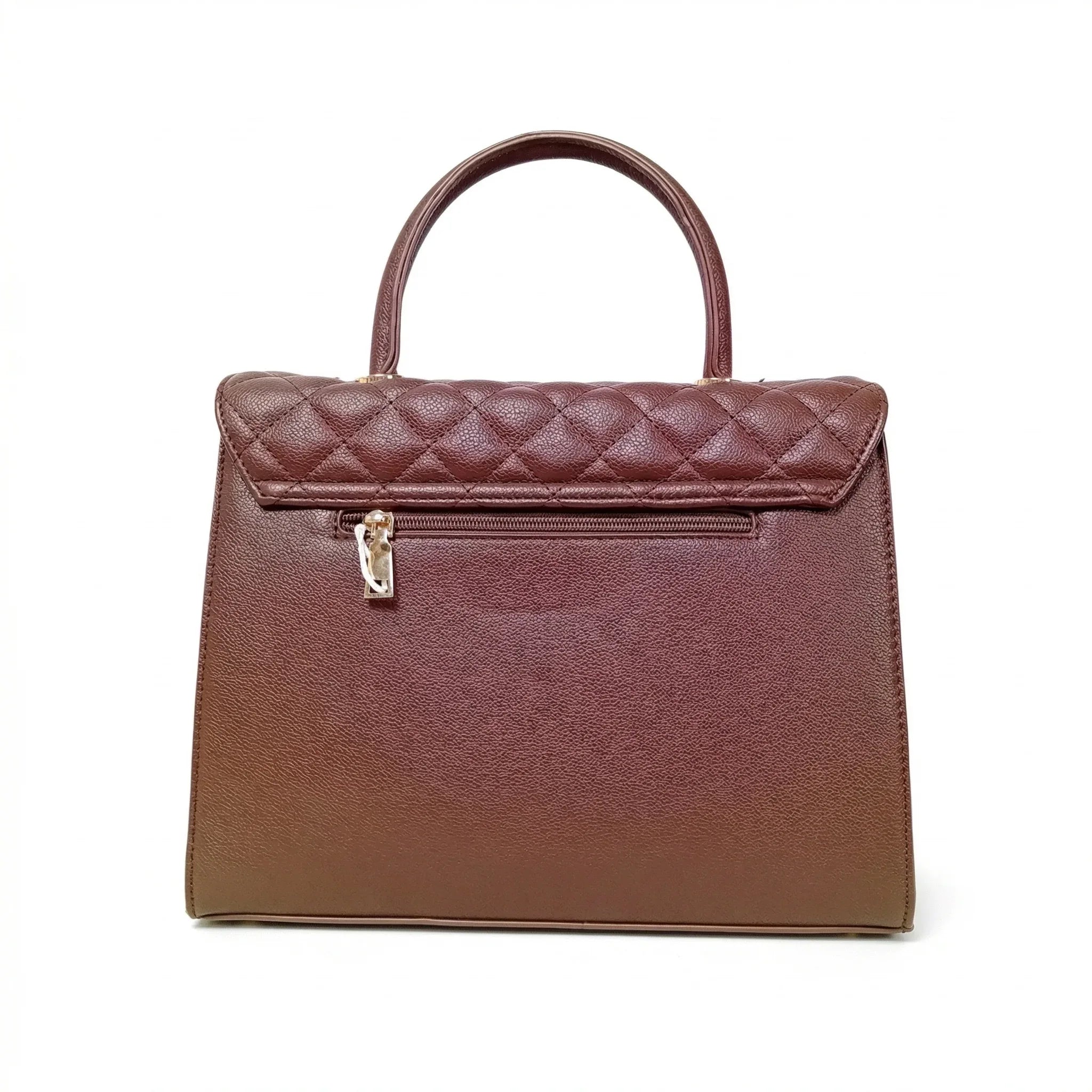 Borsa In Pelle PU Chiusura Quadrifoglio Metallo Oro Interno Microfibra Antistrappo