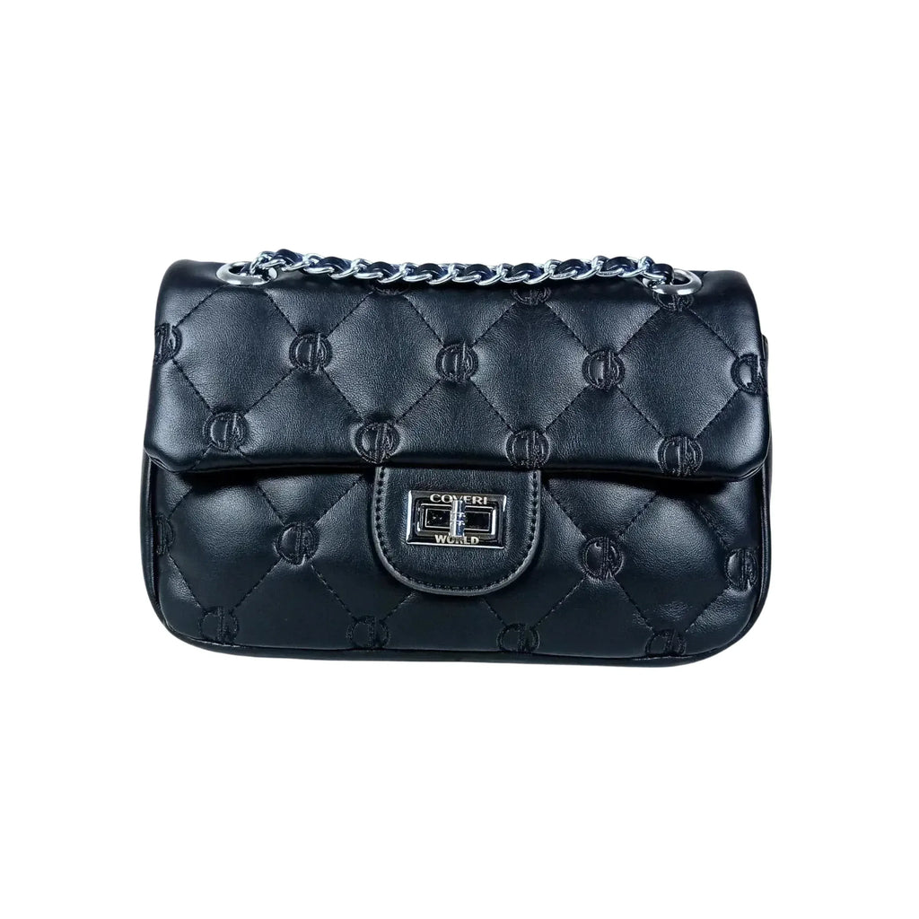 Borsa In Pelle PU Con Tracolla A Catena Argento, Versatile Per Quotidiano E Occasioni