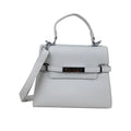 MS-1724 Borsa In Pelle PU Con Tracolla Rimovibile, Colore Argento, Fodera In Microfibra