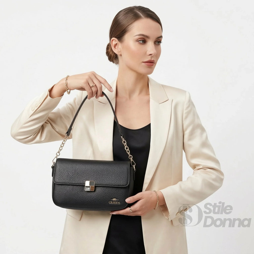 Charro Borsa In Pelle PU Crossbody MS0709 Con Manico Rimovibile E Tracolla Regolabile