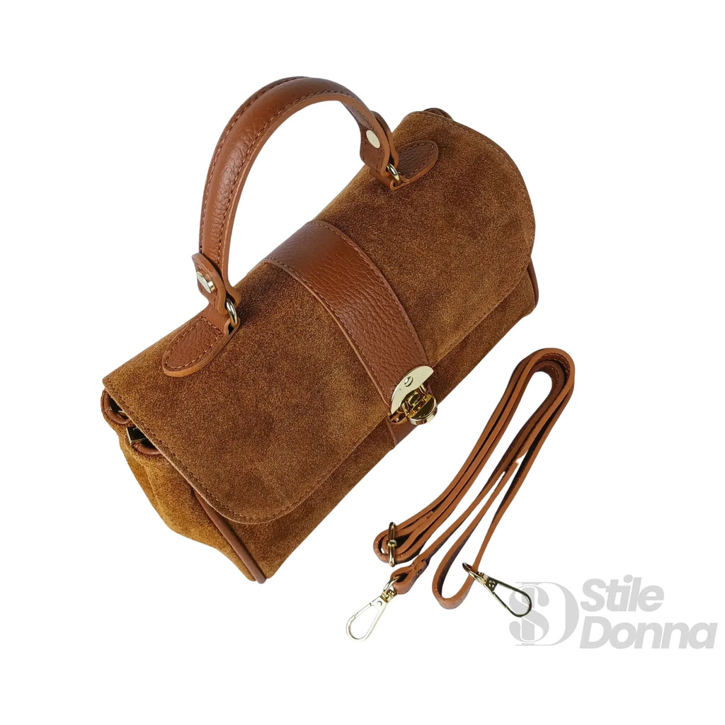 Borsa In Pelle Scamosciata Venezia
