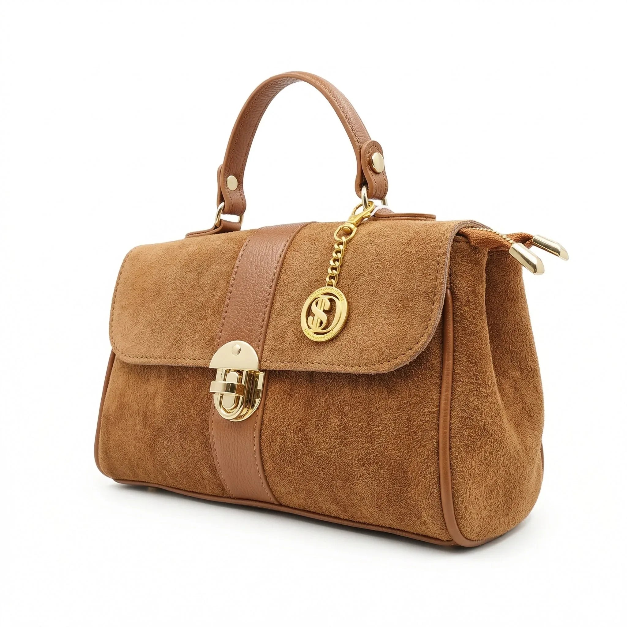 Borsa In Pelle Scamosciata Venezia