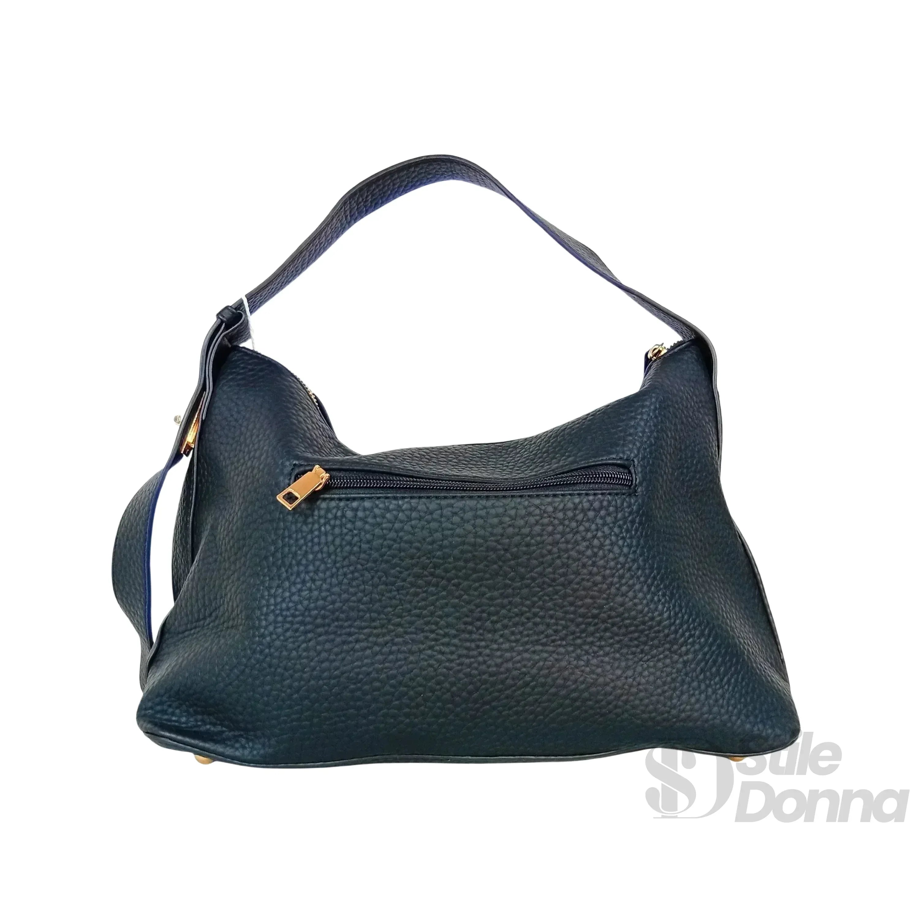 Valentini Hobo MS-4045 Borsa In Pelle PU Con Finiture Dorate E Fodera Microfibra Antistrappo