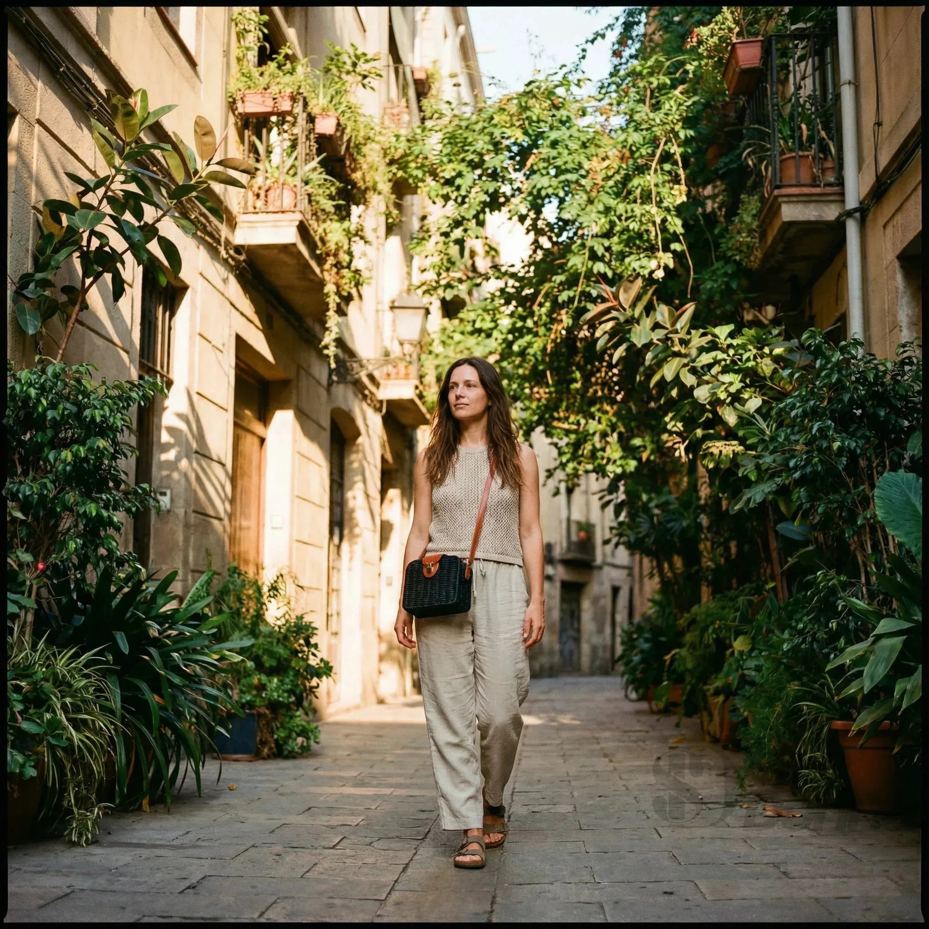 Borsa Intrecciata a Scatola in Paglia e Pelle Nero Design Compatto Leggera e Resistente